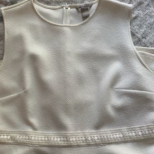 Cream Color Embroidered Dress 👗